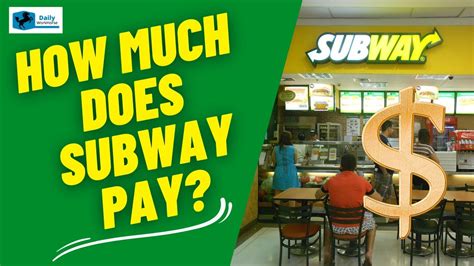 6 PM to 2 AM. The part-time pay for an entry-level worker at Subway is about the same amount a full-time employee would receive. On average, it will be between $8.50 an hour to $10 an hour. You’ll have the same responsibilities as a full-time worker and you’ll have to be more flexible when it comes to shift scheduling.